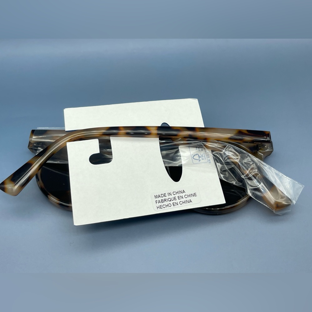 Bolinas Plastic Round Sunglasses, Tortoise, NWT - Picture 6 of 6